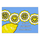 Chag Sukkot Sameach、Etrog全体とスライス (正面横)