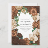 Chai Latte, Burnished Copper & Coffee Quartz 招待状 (正面)