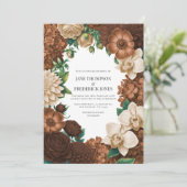 Chai Latte, Burnished Copper & Coffee Quartz 招待状 (スタンド正面)