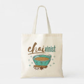 Chai Tea Lover "Chaivinist" トートバッグ (裏面)