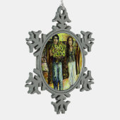 ChaIiengeのシスチンChapeI相 スノーフレークピューターオーナメント (左)