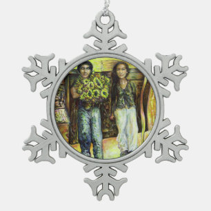 ChaIiengeのシスチンChapeI相 スノーフレークピューターオーナメント