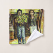 ChaIiengeのシスチンChapeI相 バスタオルセット (ウォッシュタオル)