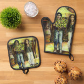 ChaIiengeのシスチンChapeI相 鍋つかみ&鍋敷きセット (トップダウン)