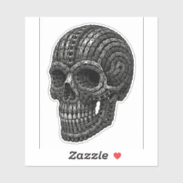 Chain Skull Biker Decal — Motorcycle Vinyl Sticker シール