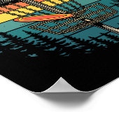 Chain Smoker Funny Disc Golf Tree Chains Frisbee M ポスター (角)