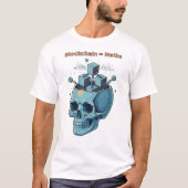 Chainbrain: ブロックチェーンの数学的基礎 tシャツ (正面)