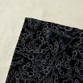 Chained Abstract Mirrored Image Gray On Black Art ビーチタオル (インサイチュ)