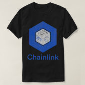 Chainlinkコイン、分散型Oracle、DeFi Blockch Tシャツ (デザイン正面)