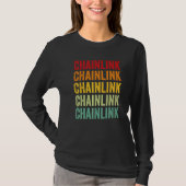 Chainlink Crypto Rainbow Text Tシャツ (正面)