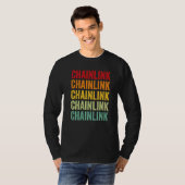 Chainlink Crypto Rainbow Text Tシャツ (正面フル)