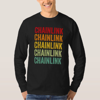 Chainlink Crypto Rainbow Text Tシャツ