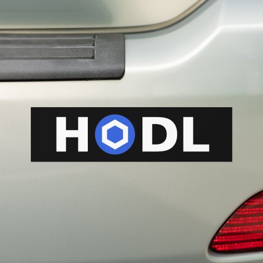 Chainlink (LINK) HODLバンパーステッカー バンパーステッカー (車上)