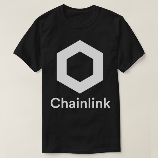 Chainlink LINK Logo, Chainlink Crypto Logo Blockch Tシャツ (デザイン正面)