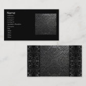 Chainmailの銀製のタイル196 名刺 (正面/裏面)