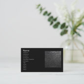 Chainmailの銀製のタイル196 名刺 (スタンド正面)