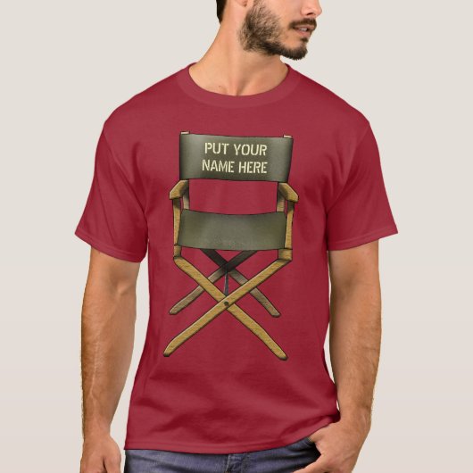 Chairのカスタマイズ可能なディレクターのデザインのTシャツ Tシャツ (正面)