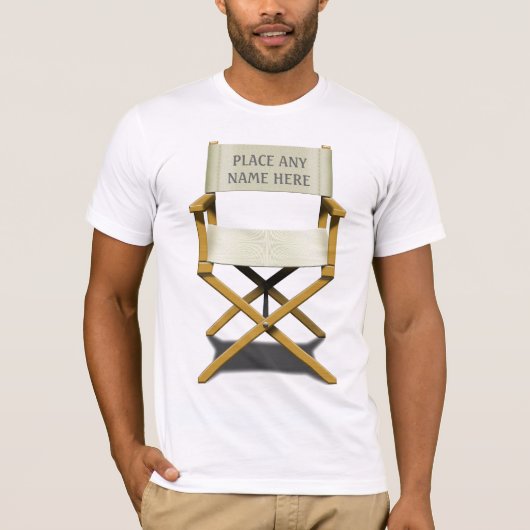 Chairのカスタマイズ可能なディレクターのデザイン Tシャツ (正面)