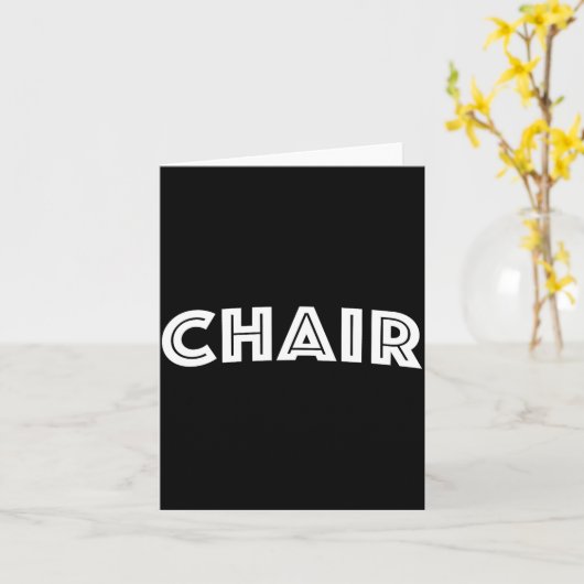 Chair  カード (黄色い花)