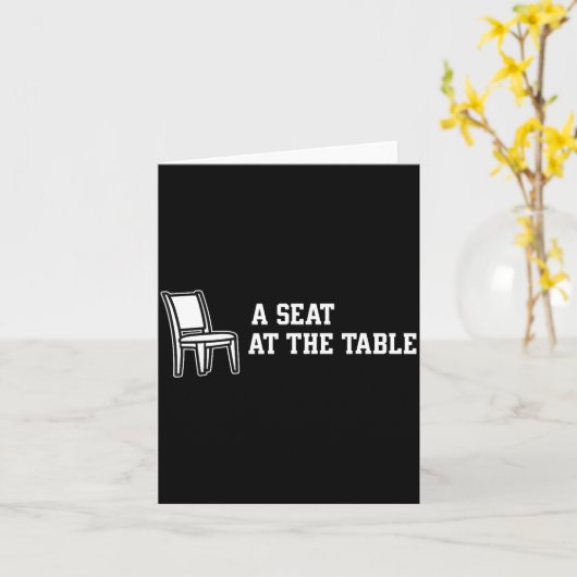 Chair A Seat At The Table  カード (黄色い花)