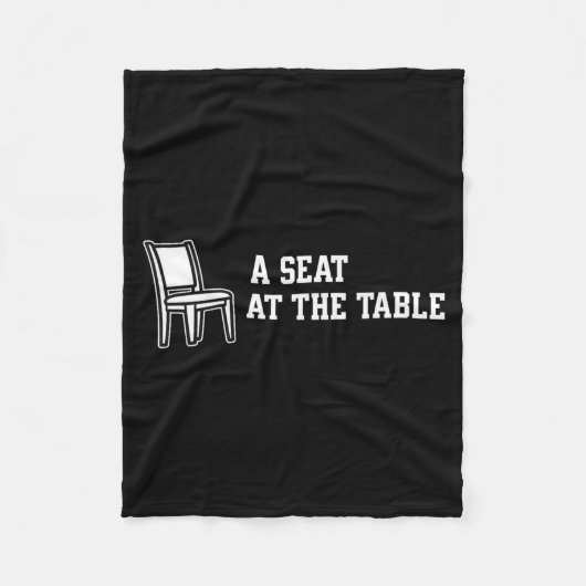 Chair A Seat At The Table  フリースブランケット (正面)