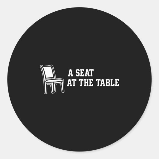 Chair A Seat At The Table  ラウンドシール (正面)