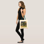 'Chair with Hat in Garden' Budget Canvas Tote トートバッグ (正面(モデル))