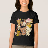 chairoikoguma😂chairoikoguma😂chairoikoguma😂😂😂 トライブレンドＴシャツ (正面)