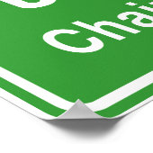 Chaiyaphum Ahead ⚠ Thai Highway Traffic Sign ⚠ ポスター (角)