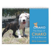 Chakoピット・ブルの救助2016のカレンダーの犬 カレンダー (カバー)