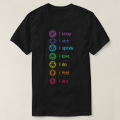 Chakra Alignment, Yoga, Meditation Spiritual  Tシャツ (デザイン正面)