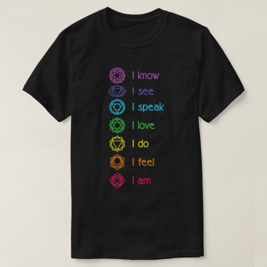 Chakra Alignment, Yoga, Meditation Spiritual  Tシャツ (デザイン正面)
