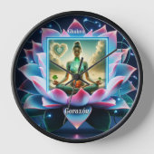 Chakra del Corazón (Anahata) 壁時計 (正面)