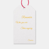 Chakra Healing Gift Tag – Inspirational Spiritual ギフトタグ (裏面)