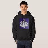 Chakra hooded black long sleeve zipper Sweat-Shirt パーカ (正面フル)