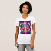 Chakra Lotus Ascension — Sacred Geometry Radiance Tシャツ (正面フル)