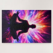 Chakra Meditation Puzzle Colorful Yoga Art ジグソーパズル (横)