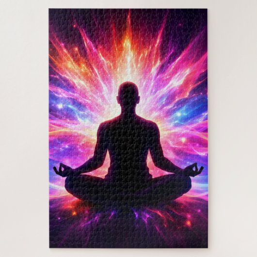 Chakra Meditation Puzzle Colorful Yoga Art ジグソーパズル (縦)