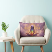 Chakra Meditation Spiritual Throw Pillow ランバークッション (椅子)