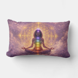 Chakra Meditation Spiritual Throw Pillow ランバークッション