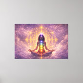 Chakra Meditation Stretched Canvas Wall Art キャンバスプリント (正面)