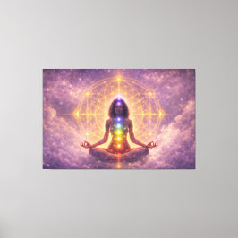 Chakra Meditation Stretched Canvas Wall Art キャンバスプリント