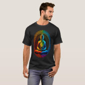 Chakra Rainbow Buddha Circle Tシャツ (正面フル)