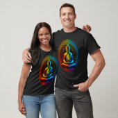 Chakra Rainbow Buddha Circle Tシャツ (ユニセックス)