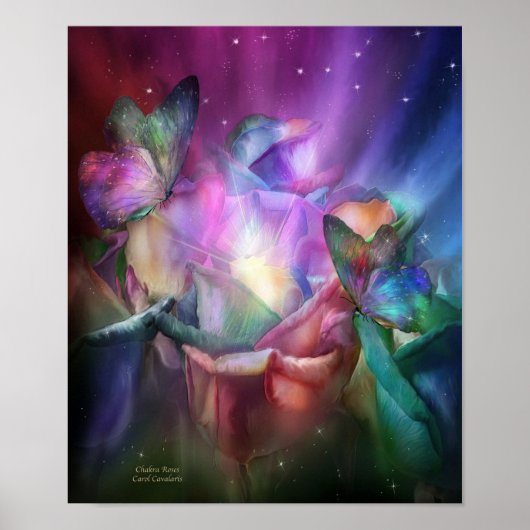Chakra Roses Fine Art Poster/Print ポスター (正面)