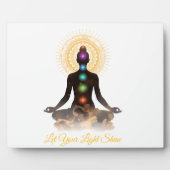 Chakra Silhouette Tabletop Plaque with Easel  フォトプラーク (正面)