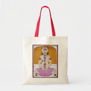 Chakra Yoga Illustration for Meditation トートバッグ