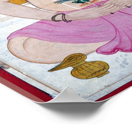 Chakra Yoga Illustration for Meditation ポスター (角)