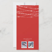 Chalah日Hanukkah 2 – フォトホリデーカード |赤 (裏面)