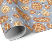 Chalah – ブルーラッピング紙 ラッピングペーパー (ロールコーナー)